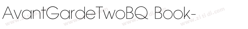 AvantGardeTwoBQ Book字体转换